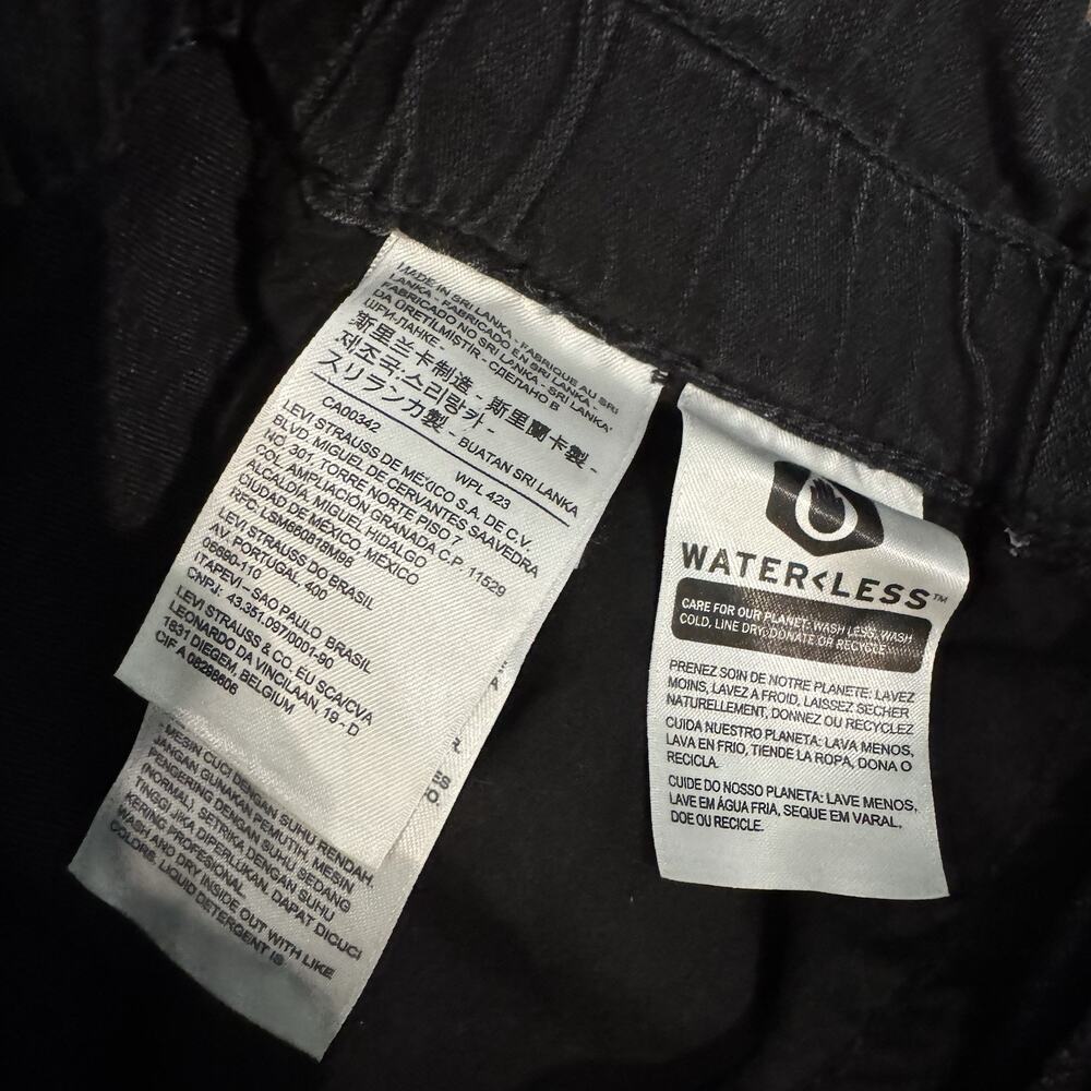 Levi's Baggy Dad Mid Rise Straight Leg Tapered Paperbag Waist Snap Zip Fly READ - Picture 8 of 12
